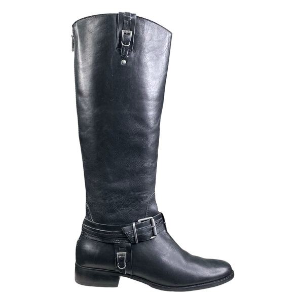 Matisse Women’s Flashback Black Leather Riding Boot Size US 7.5 - Picture 1 of 14